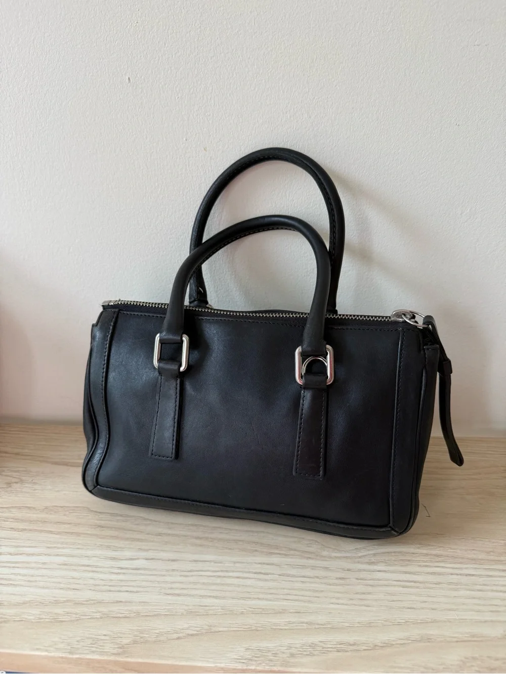 Y2K Coach Vintage Bonnie Legacy mini Classic Black Leather Satchel Handbag